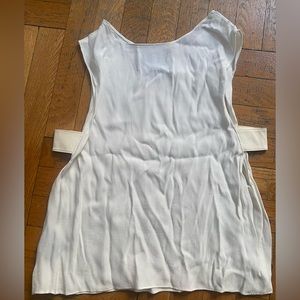 Veda 100% Rayon tank with leather details